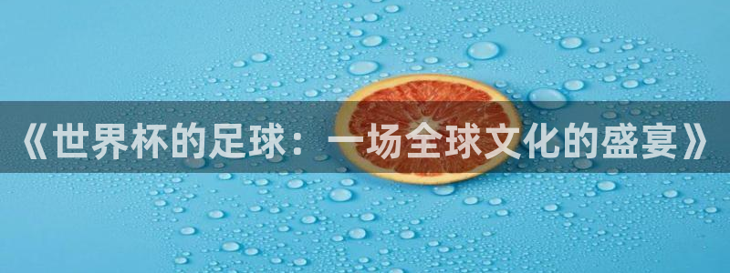 2026 世界杯：《世界杯的足球：一场全球文化的盛宴》