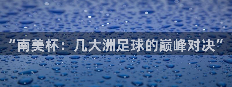 世界杯决赛直播：“南美杯：几大洲足球的巅峰对决”